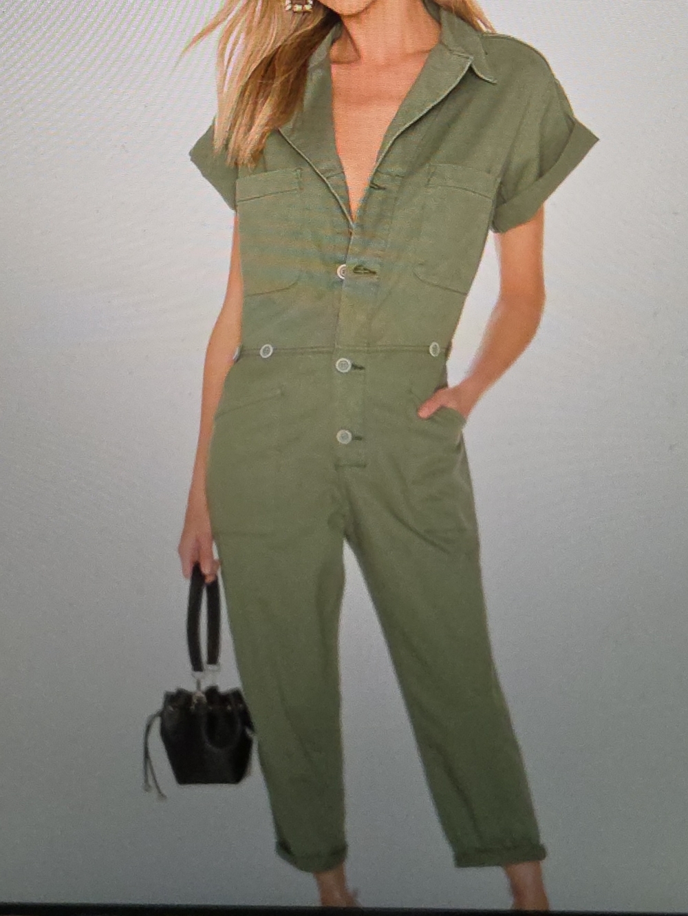 Pistola Grover Field Short-Sleeve Jumpsuit Size Xs